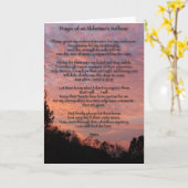 アルツハイマー病患者祈りの言葉 カード (黄色い花)