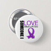 アルツハイマー病私が愛する人は治療を必要とする 缶バッジ (正面&裏面)