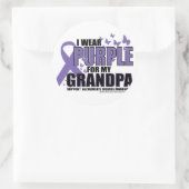 アルツハイマー病:GRANDPA用の紫 ラウンドシール (バッグ)