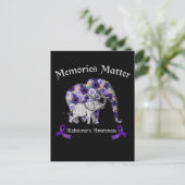 アルツハイマー認識度カウトエレファントファミリーサポート ポストカード (スタンド正面)