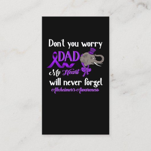 アルツハイマー認識度パパ開発者ファミリーのサポート 名刺 (正面)