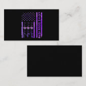 アルツハイマー認識度信仰ホープラブパープル 名刺 (正面/裏面)