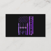 アルツハイマー認識度信仰ホープラブパープル 名刺 (正面)