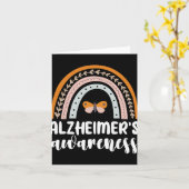 アルツハイマー&#39;s認識度認知症レインボーバターフ カード (黄色い花)