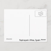 アルテア教会はがき ポストカード (裏面)