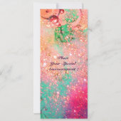 アルテア、ピンク、青、黄、緑 招待状 (裏面)