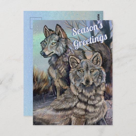 アルティオオカミ～シーズンの挨拶はがき ポストカード (正面/裏面)