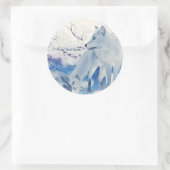 アルティキツネのシール ラウンドシール (バッグ)