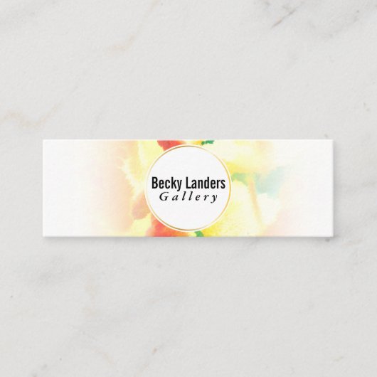 アルティスト | 水彩フェード スキニー名刺 (正面)