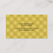 アルティスト |黄アーガイル色 名刺 (裏面)