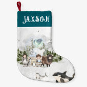 アルティックアドベンチャークリスマスパーソナライズされた スモールクリスマスストッキング (正面)