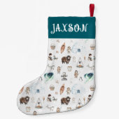 アルティックアドベンチャークリスマスパーソナライズされた スモールクリスマスストッキング (裏面)