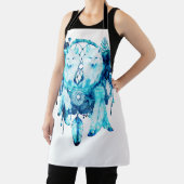 アルティックキツネドリームキャッチャーアイスブルーフローラ エプロン (インサイチュ)
