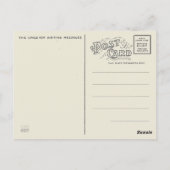 アルティックフォックスオンザホワイトアイスパックイラストレーション ポストカード (裏面)