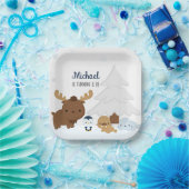 アルティック動物パーティー冬季動物パーティー ペーパープレート (パーティー)