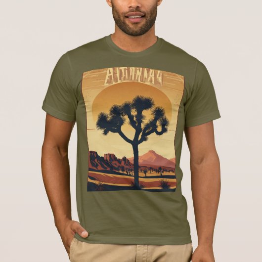 アルティプラノ様式化メキシカンジョシュアの木 | ベラ+カン Tシャツ (正面)