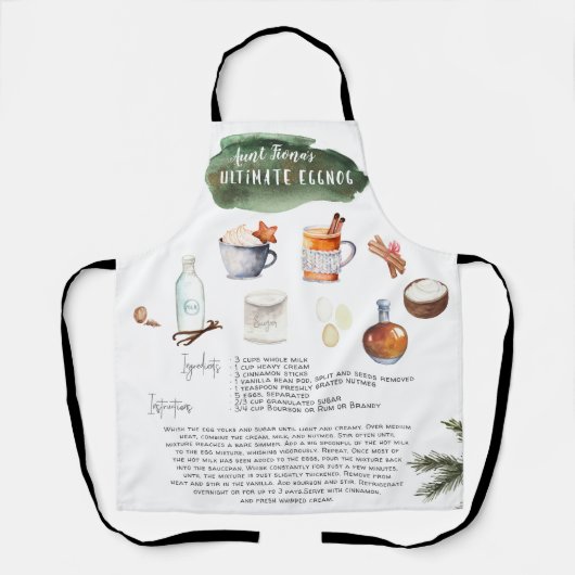 アルティメイト手作りエグノグ|レシピ継織機 エプロン (正面)