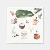 アルティメットエグノグレシピ |ホリデーパーティー スタンダードカクテルナプキン (正面)