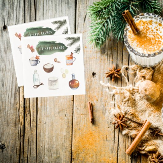 アルティメットエグノグレシピ |ホリデーパーティー スタンダードカクテルナプキン