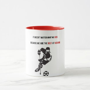 アルティメットカナダンスポーツハイブリッド: サッカー&ホッケー マグカップ