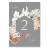 アルティメットグレーパンパスグラストロピカルジャングルフローラ テーブルナンバー (正面)