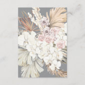 アルティメットグレーパンパスグラスフローラジャングル結婚ズ エンクロージャーカード (裏面)