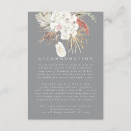 アルティメットグレーパンパスグラスフローラジャングル結婚ズ エンクロージャーカード