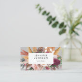 アルティメットパンパスグラスフローラトロピカルシックモダン 名刺 (スタンド正面)