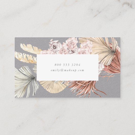 アルティメットパンパスグラスフローラプレミアムグレー教授 名刺 (裏面)