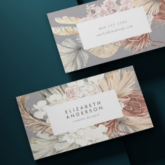 アルティメットパンパスグラスフローラプレミアムグレー教授 名刺