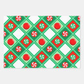 アルティメットフリスビーホリデーギフトラッピング紙 ラッピングペーパーシート (正面2)