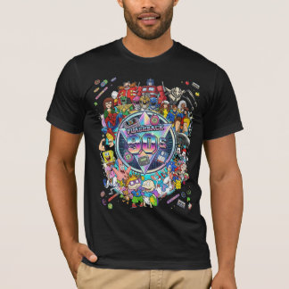 アルティメット90'sフラッシュバック カートゥーン＆ポップカルチャーコラージュ tシャツ