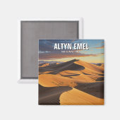 アルティンエメル国立公園カザフスタン旅行 マグネット (正面/裏面)