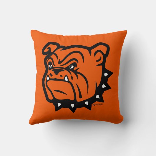 アルテシアビッグブルドッグオレンジ装飾用クッション クッション (裏面)