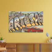 アルテシア,ニューメキシコ – ラージレターシーン キャンバスプリント (インサイチュ (リビング))