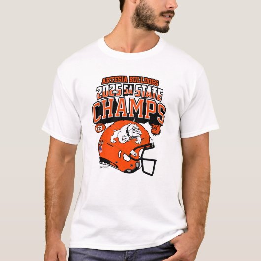 アルテシア・ブルドッグス 2025年州王者Tシャツ Tシャツ (正面)