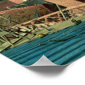 アルテス美術館とベルリンの街の景色 ポスター (角)