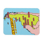 アルテポップ・アートのル図解入りの、写真付きの・アルゼンチン マグネット (横)