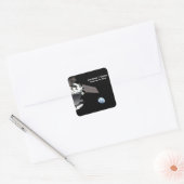 アルテミオリオン宇宙船ブルーマーブル スクエアシール (封筒)