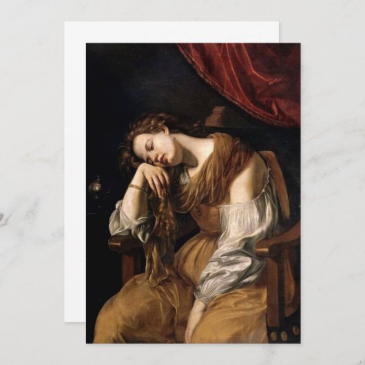 アルテミシアジェンティレスチマリーマグダレネ 招待状 (正面/裏面)