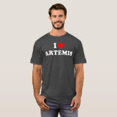 アルテミスが好き アルテミスを愛する ギフト Tシャツ (正面フル)