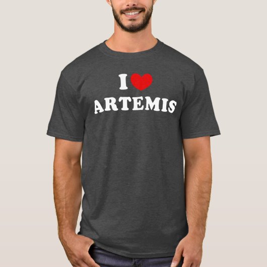 アルテミスが好き アルテミスを愛する ギフト Tシャツ (正面)