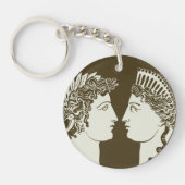 アルテミスとアポロ キーホルダー (正面)