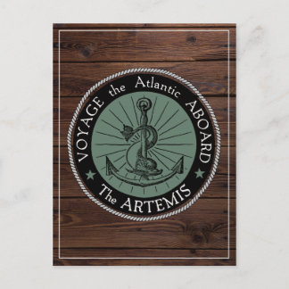 アルテミスのはがきに乗って航海 ポストカード