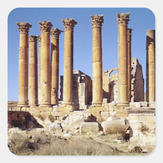 アルテミスの神殿のビュー、c.386 AD建て スクエアシール (正面)