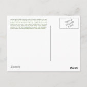 アルテミスはがき ポストカード (裏面)