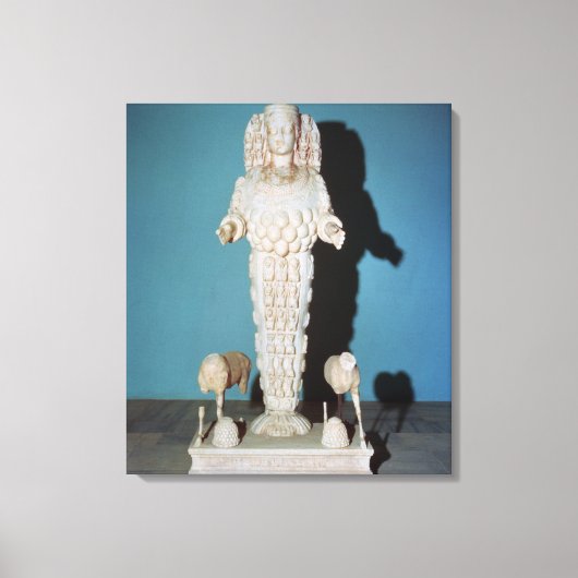 アルテミス像と狩り犬, c.AD 135-75 キャンバスプリント (正面)