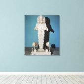 アルテミス像と狩り犬, c.AD 135-75 キャンバスプリント (インサイチュ (ウッドフロア))