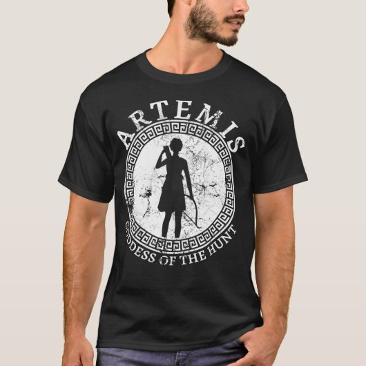 アルテミス古代ギリシャMのギリシャ狩りの女神 Tシャツ (正面)
