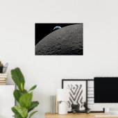 アルテミス月ミッション オリオン宇宙船の地球の沈み ポスター (ホームオフィス)